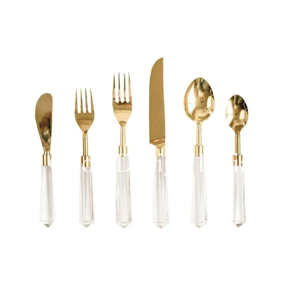 TIME 2 DECOR Modern Royal Style Stainless Steel Cutlery Set, for Catering, Party, Restaurant & Home Use