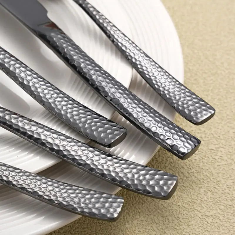 Premium Rainbow Multicolor Cutlery Set, Modern Durable Flatwar