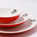Modern Pure Color Ceramic Dinnerware Set, Steak Plates, Deep Soup Bowls, Pasta Plates & Serving Dishes