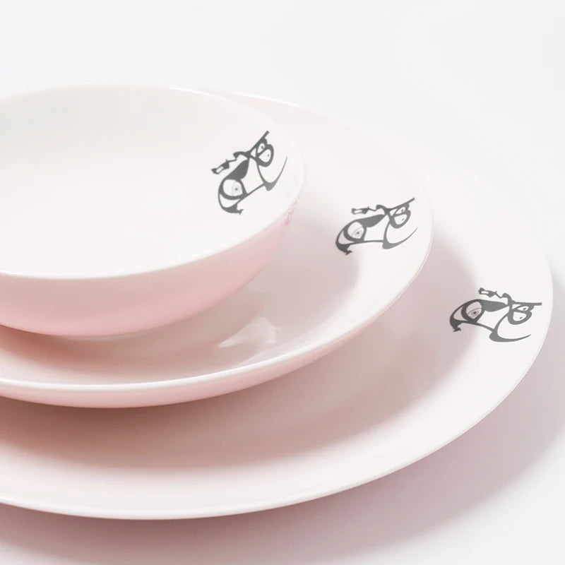 Modern Pure Color Ceramic Dinnerware Set, Steak Plates, Deep Soup Bowls, Pasta Plates & Serving Dishes