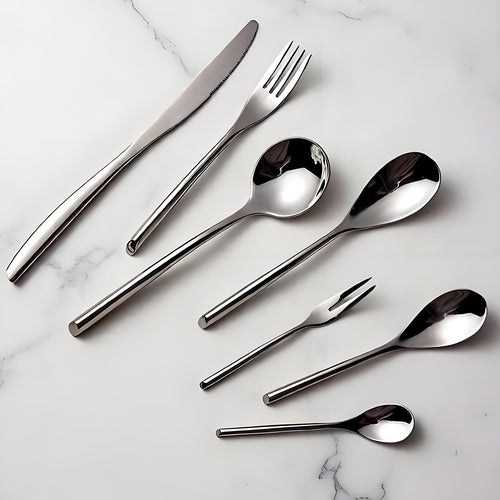 18/8 304 Stainless Steel Gold Plated Cutlery Set, High-End Golden Flatware for Elegant Wedding & Gift