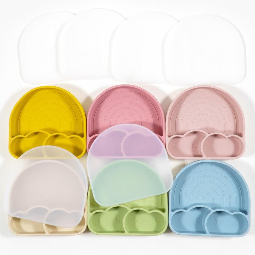 Comfortable Design Kids Dining Set for Baby & Toddler, Non-Slip Silicone Suction Plate